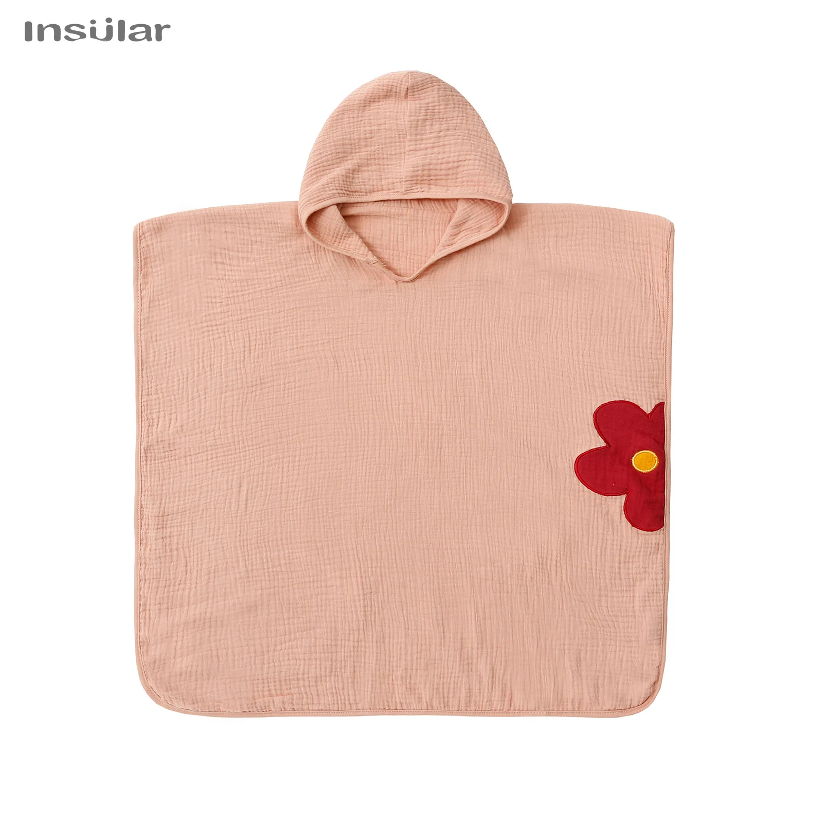 Muslin Baby Hooded Poncho Towel Children\'s Hooded Bath Towel Soft Kids Beach Bathing Stuff Infant Washcloth