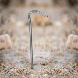 6pcs/10pcs Titanium Tent Pegs Titanium Tent Nails with Bend Hook Outdoor Camping Tent Stakes for Camping supplies