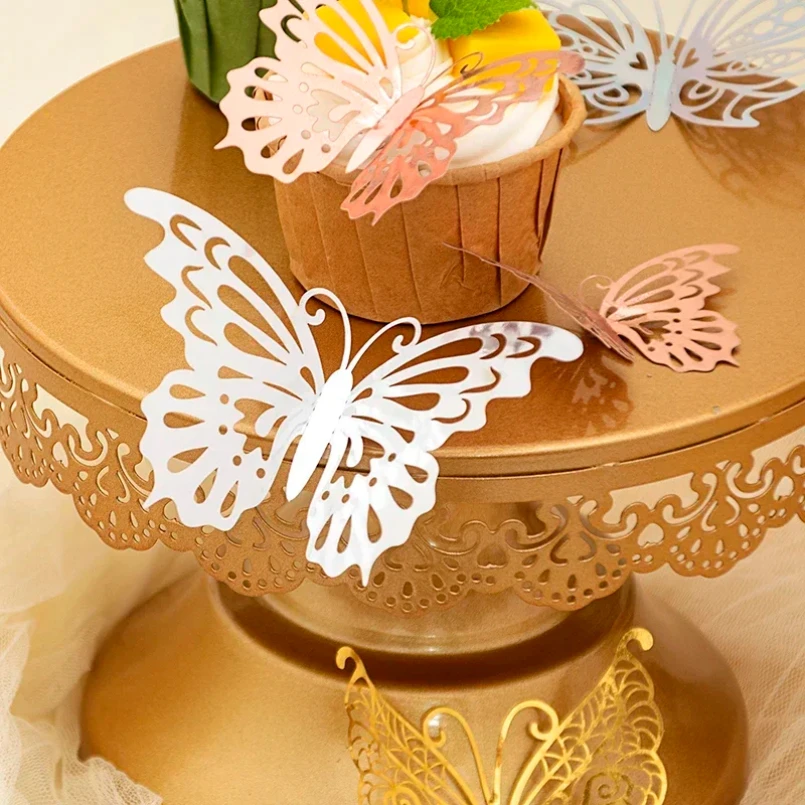 48 Pcs Butterfly for Gift Packing Decorative 3d Butterflies Decals Flower Arrangement Wall Paper Ornament DIY Wrapping