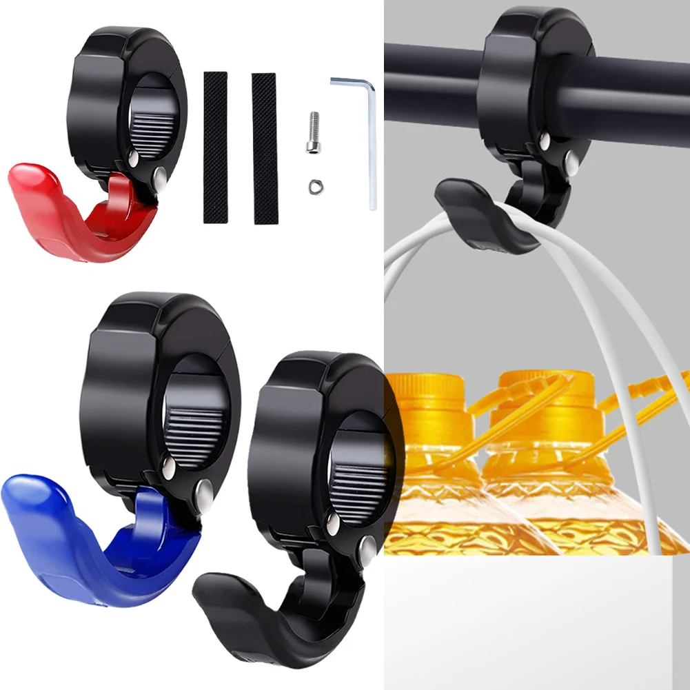

1PC Motorcycle Electric Bike Handlebar Hanging Hooks Cargo Hook Aluminum Multi-Function Hanger Hook Helmets Hook