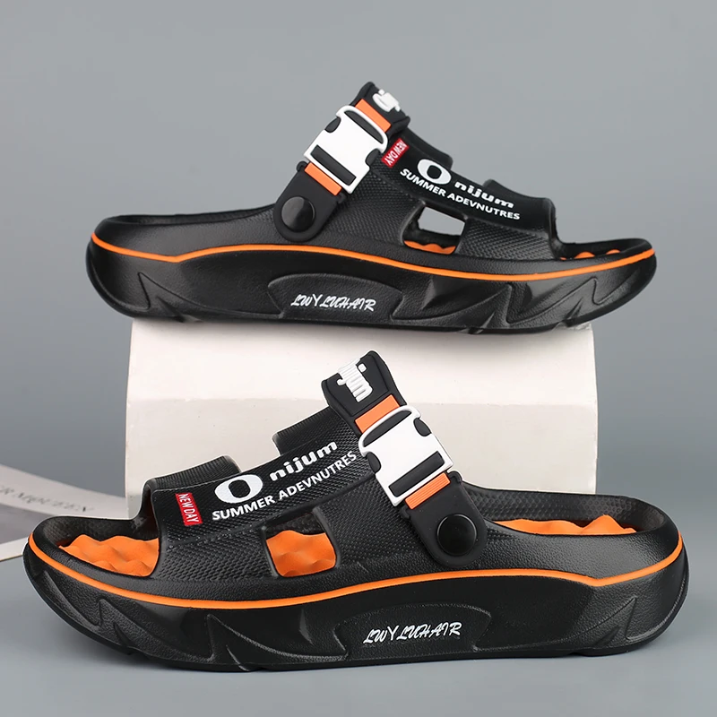 

YRZL Men Slides Summer Soft Comfortable Slippers for Men Women Indoor Outdoor Anti-Slip Beach Sandals Lightweight Casual Shoes