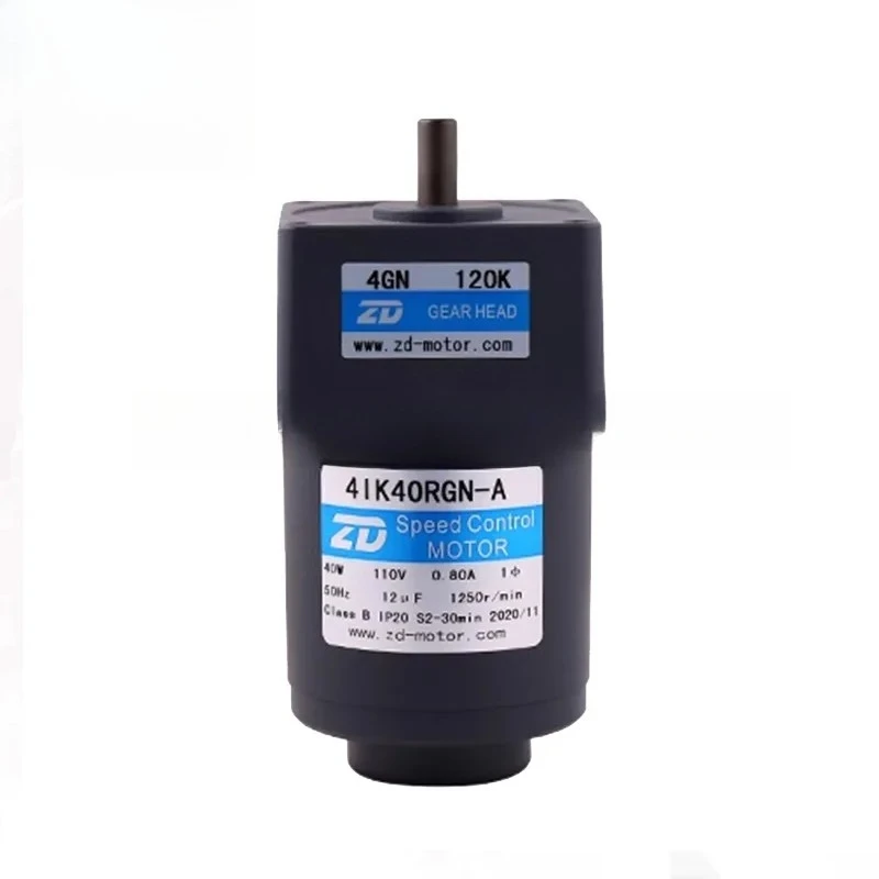 

ZD 40W 110V AC Speed Motor 4IK40RGN-A + 4GN120K with Speed Controller for Industrial Automation Equipment for Conveyor