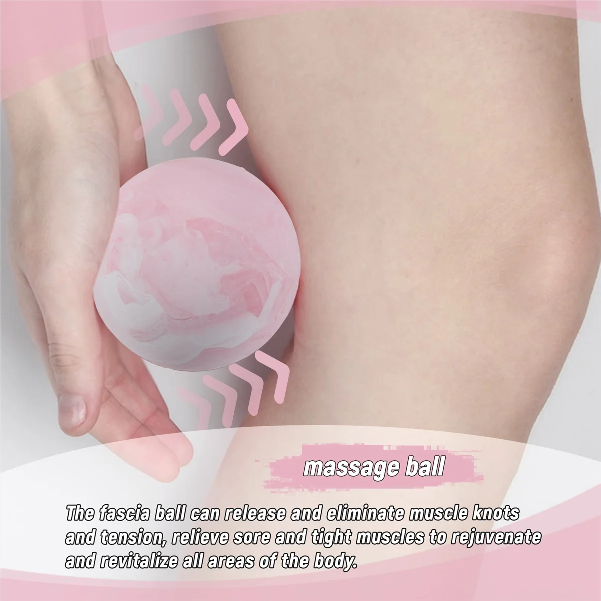 SMIEA KSONE Palla da massaggio per lacrosse-Spalla da massaggio fitness portatile -Rullo per massaggio muscolare-Relaxazione Palla da massaggio morbida 3