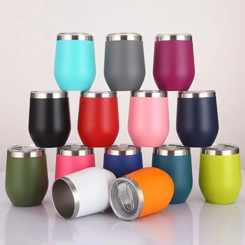 Stainless Steel Insulated Thermal Mug 360mL Hot Cold Drink Compatible with Clear Lid for Car Commute