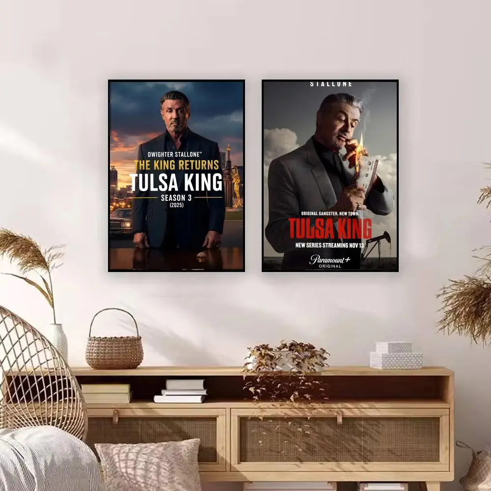 Movie T-Tulsa King Poster Premium Art Wall Decor, Simple Ornament for Living and Leisure Areas