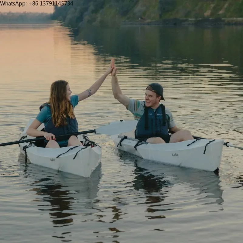 

Lightweight Backpack Foldboat,Puncture-Resistant Quick-Open Canoe forFishing,Portable Easy Assembly KayakforOutdoor Water Sports