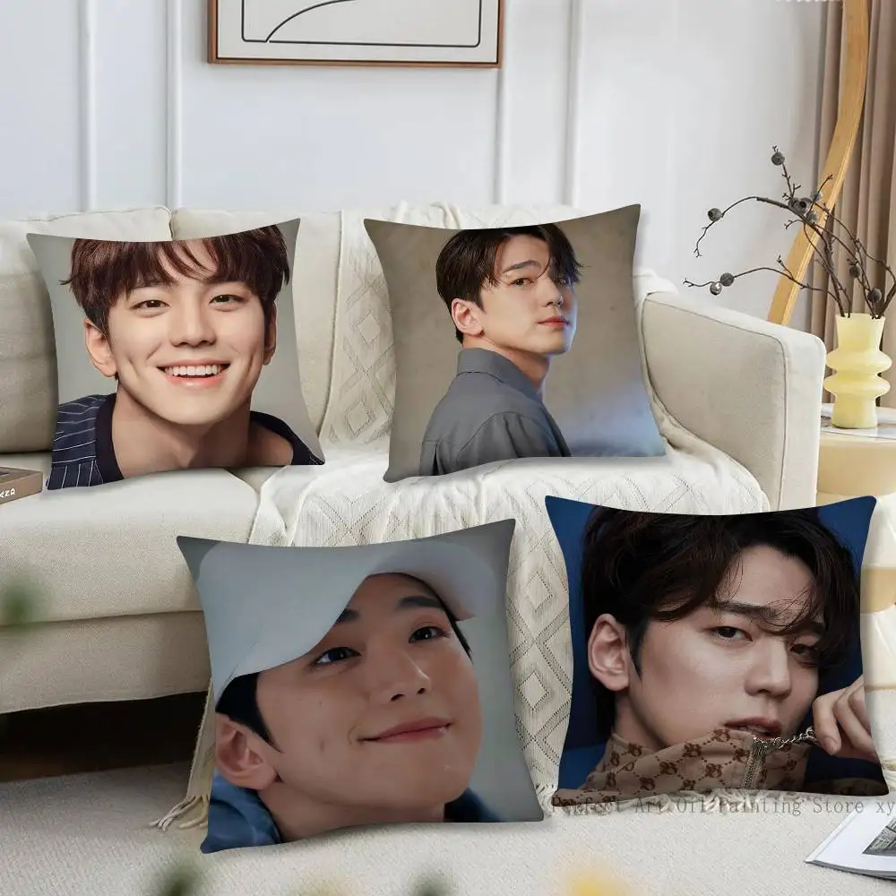 Korean Celebrity Kim Min Kyu Pillow Case Fashion Square Pillowcase Bedroom Sofa Room Ins Decoration Leisure