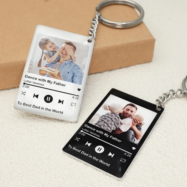 Custom Photo Keychain Album Cover Music Keychain Personalised Picture Keychain Music Keyring Anniversary Gift Father s Day Gift AliExpress 36