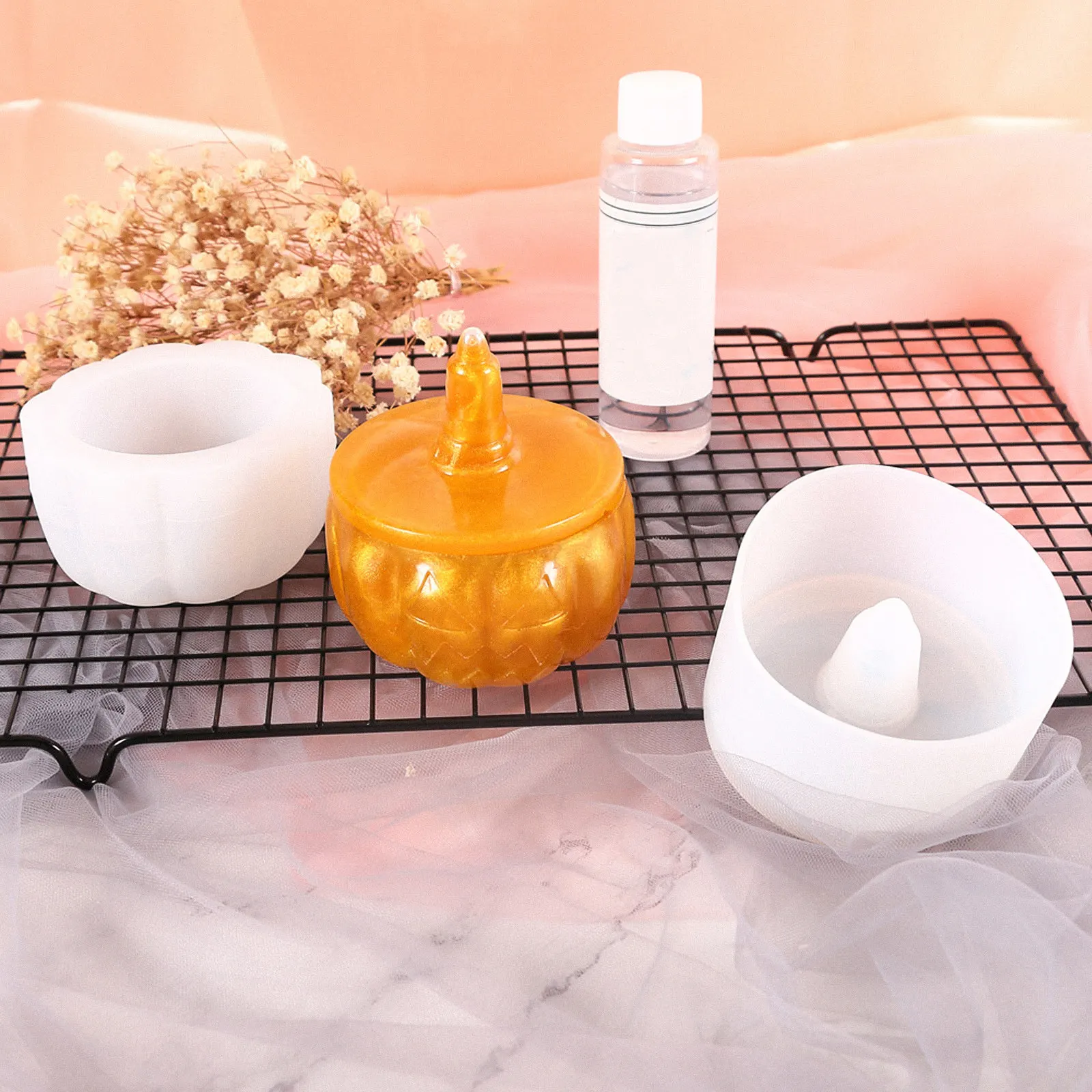 1Pcs Pumpkin Design Storage Bo - Resin Art Design Ideas recension och pris