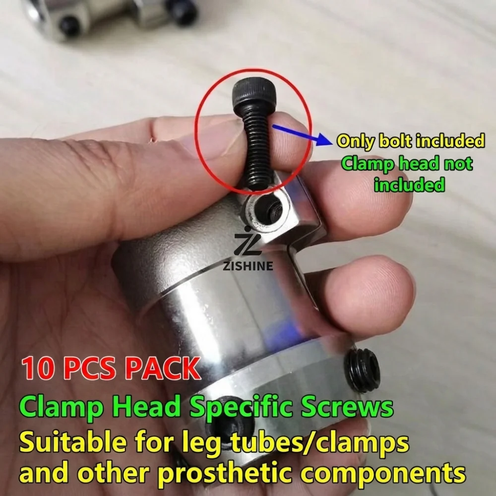 10Pcs/Lot Prosthetic Leg Tube Clamp Specific Screws Universal M8 Set Screws & M5 Locking Fasteners Orthotic Prosthesis Hardware