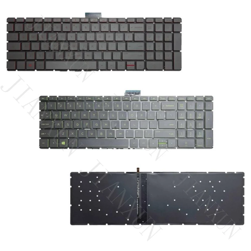 Teclado retroiluminado S+US para HP 15-AB 15AX AE AS AK AU 15-BC TPN-Q159 Q172 Q173 Q162