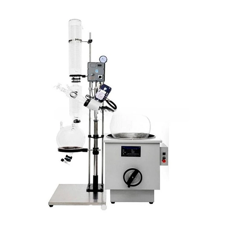 

RE-1002 Rotary Evaporating And Distilling System 10L Lab Drying Equipment With Water Chiller & Vacuum Pump
