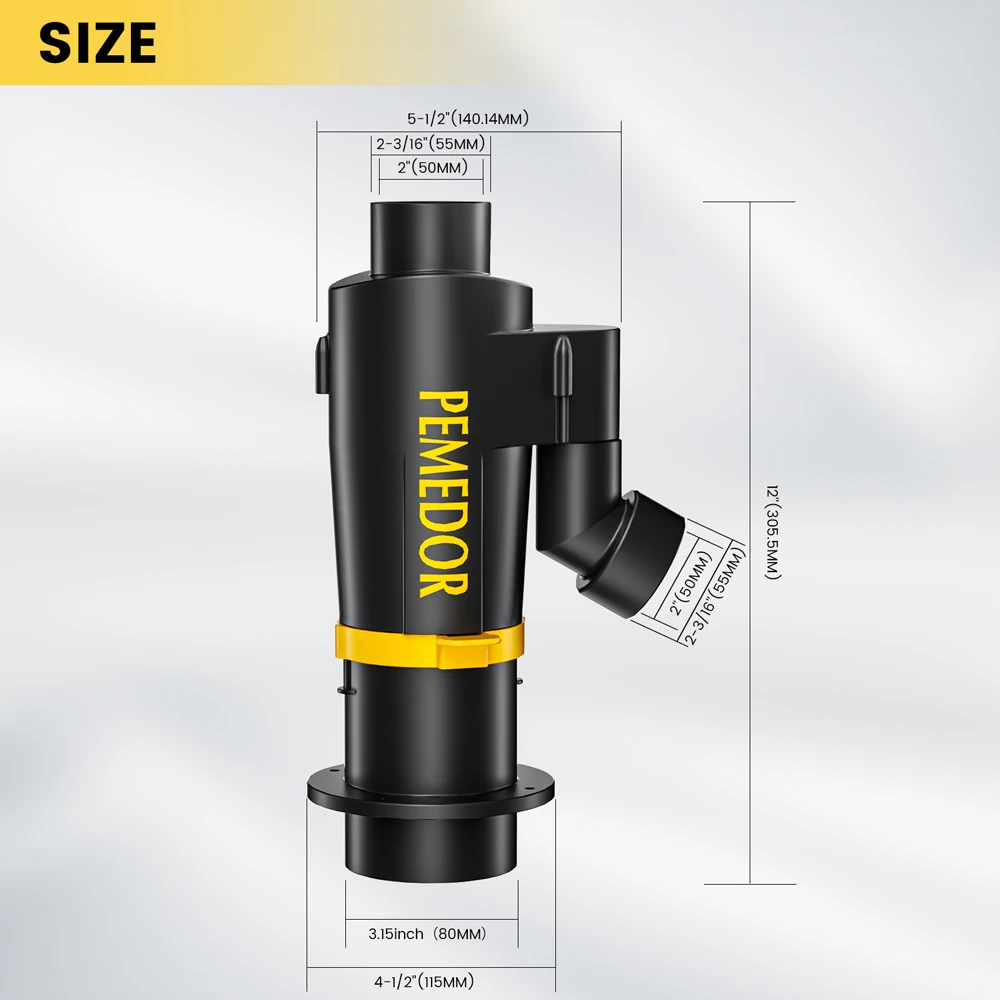 Stofcycloon Collector Accessoires Stofzuigers Onderdelen Afscheider Met 2 Filters Element Voor Houtbewerking Thuis Asreiniging