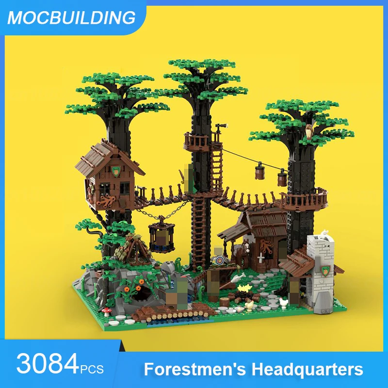 MOC Building Blocks Forestmen\'s & Black Falcons & Lion Knights Series Castle Model DIY Assembly Bricks Collect Xmas Toys Gifts