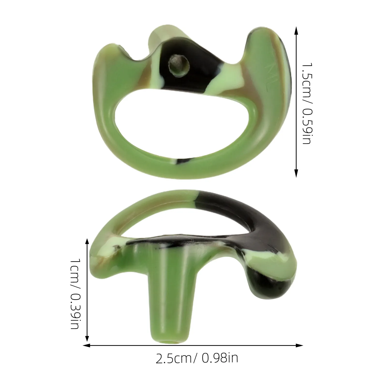 1Pair Interphone Earplugs Silicone Ear Mold Flexible Earpiece Insert Soft Reusable Earbuds for Acoustic Coil Tube Audio Kits