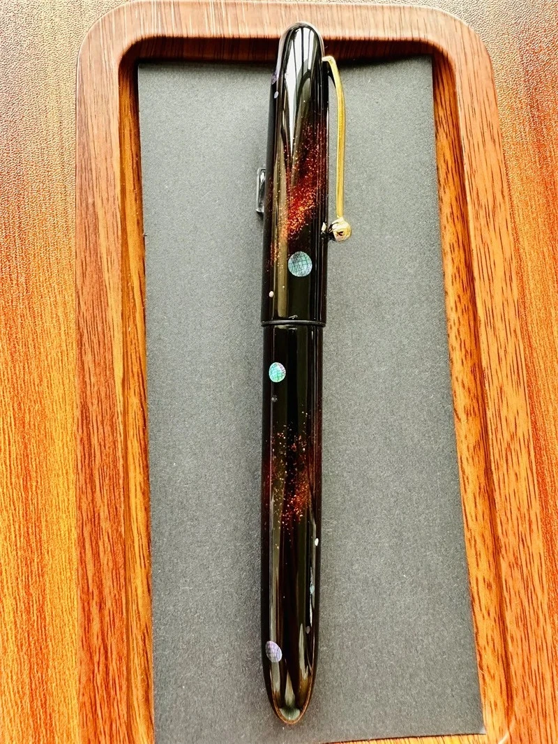 Hot Genius Urushi Lacquer Raden Mother-of-pearl Maki-e Fountain Pen Barrel Platinum 3776 Pilot 912//74/742/743 Sailor 21K/14K