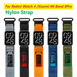 Nylon Loop Strap For Redmi Watch 4 Sports Bracelet Replaceable Wristband For Xiaomi Mi Band 9 8 Pro Wrist Band Watch4 Band9 Case