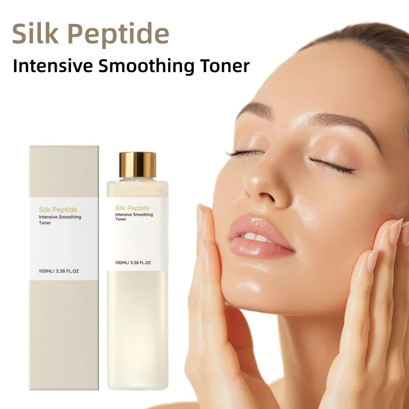 Silk Peptide Facial Toner Hydrating Moisturizing Face Lotion Soften Skin Soothing Skin Care Toner For Daily Facial Treatment