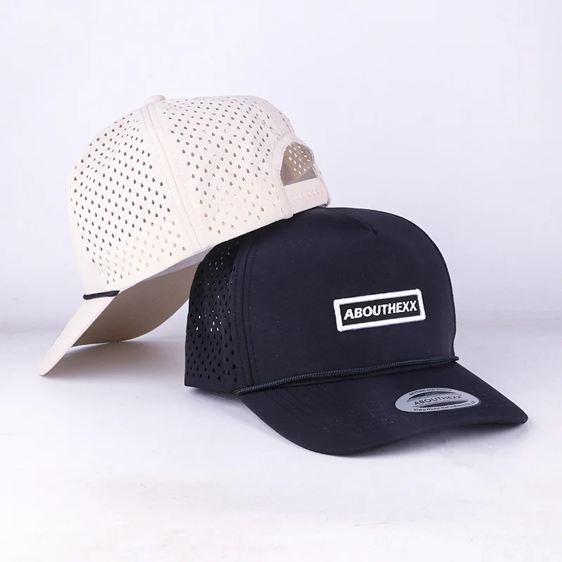 Two-tone 3D Embroidery Logos Flat Top Snapback Hats 5 Panel Cotton Unstructured Cap Snapback Caps Custom