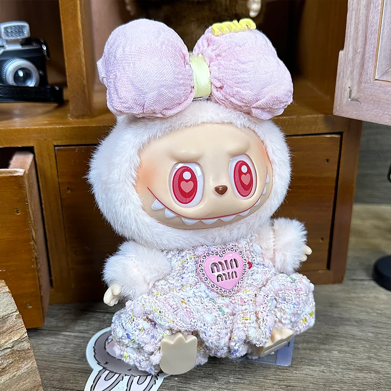 

Для/одежды 17 см Labubu Одежда V1v2v3 Labubu Набор одежды для вечеринки Подвесные фигурки Подвесная кукла Одежда и куклы