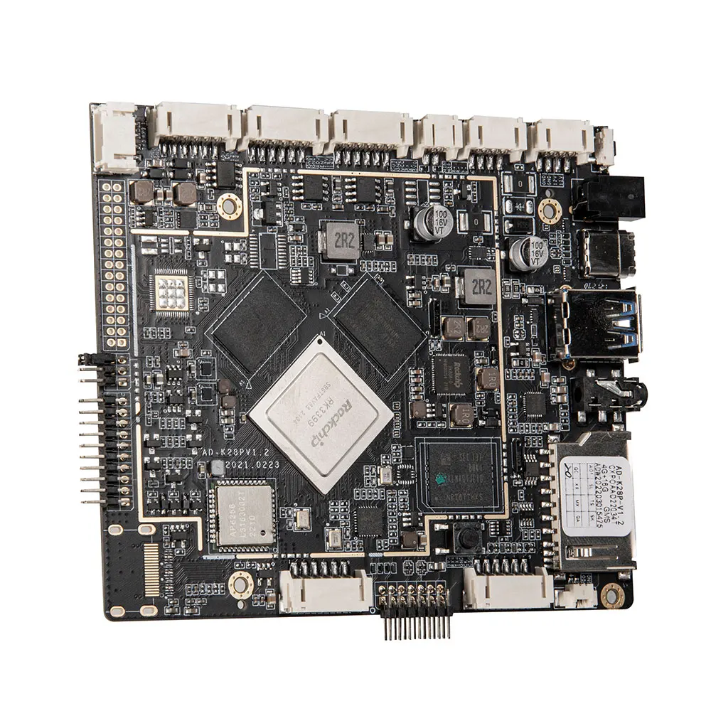 광고 화면용 안드로이드 보드 Rk3399, EDP 및 LVDS 및 MIPI 지원, 와이파이, 이더넷, 블루투스, 안드로이드 9