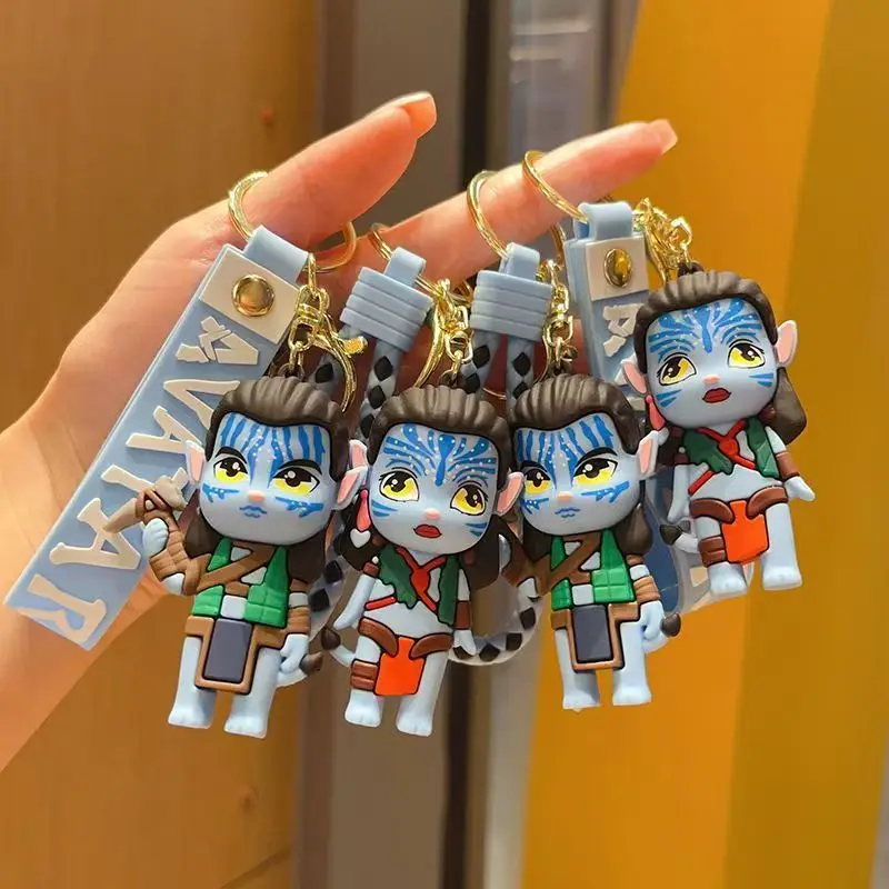 Nuevo llavero de personaje de película de Avatar, llavero decorativo, llavero de coche, mochila, colgante, muñeca de silicona, llavero decorativo, regalo