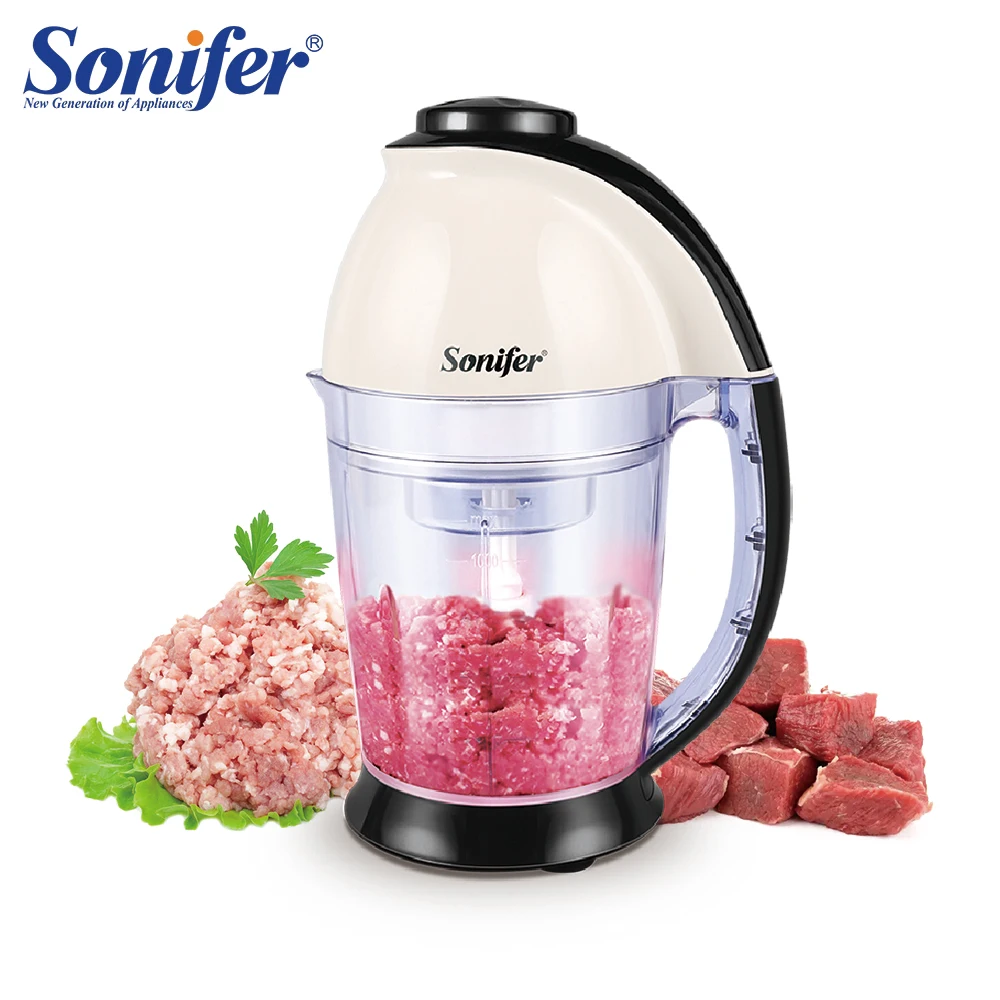 

1.2L Electric Kitchen Meat Grinder Automatic Mincing Machine Shredder Vegetable Fruit Meat Cutter Blender Food Processor Sonifer