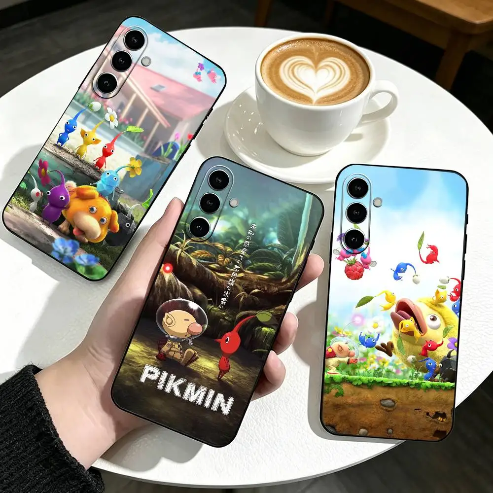 Game P-Pikmin 4   Phone Case For Samsung Galaxy A73,A72,A71,A70,A53,A52,A51,Soft Silicone Black Cover