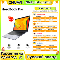 CHUWI HeroBook Pro/Plus Laptop 14.1/15.6 inch FHD Screen Intel N4020 Dual Core 8GB RAM 256GB ROM Windows 11 OS Mini HD NoteBook