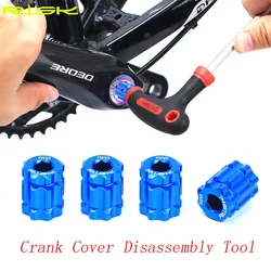 RISK Bicycle Crank Cap Installation Disassembly Tool Aluminium Alloy Crank Arm Cover Adjustment Tools for XT/UT/DA Integrated BB