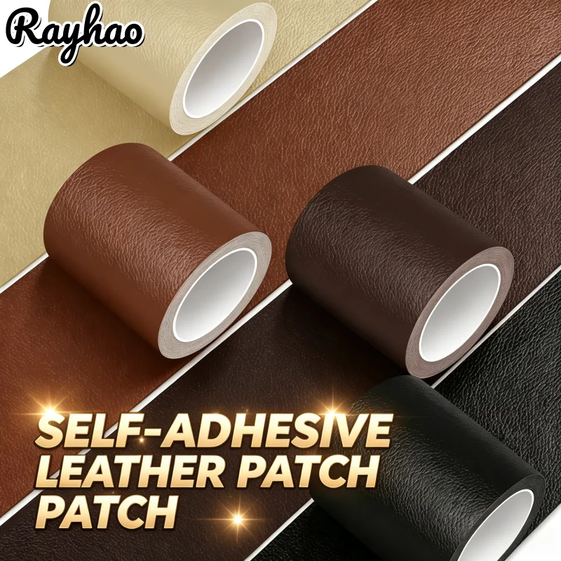 Leather Repair Tape Multi-Color Self-Adhesive Leather Sofa Tape Repair Patches Subsidy for Car Seat Couch Cushion Bicycle Bag