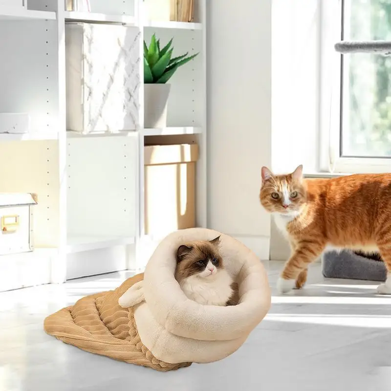 

Cat Sack Bed Warm Cat Bed For Winter Comfortable Soft Plush Large Cat Sack For Cats And Small Pets