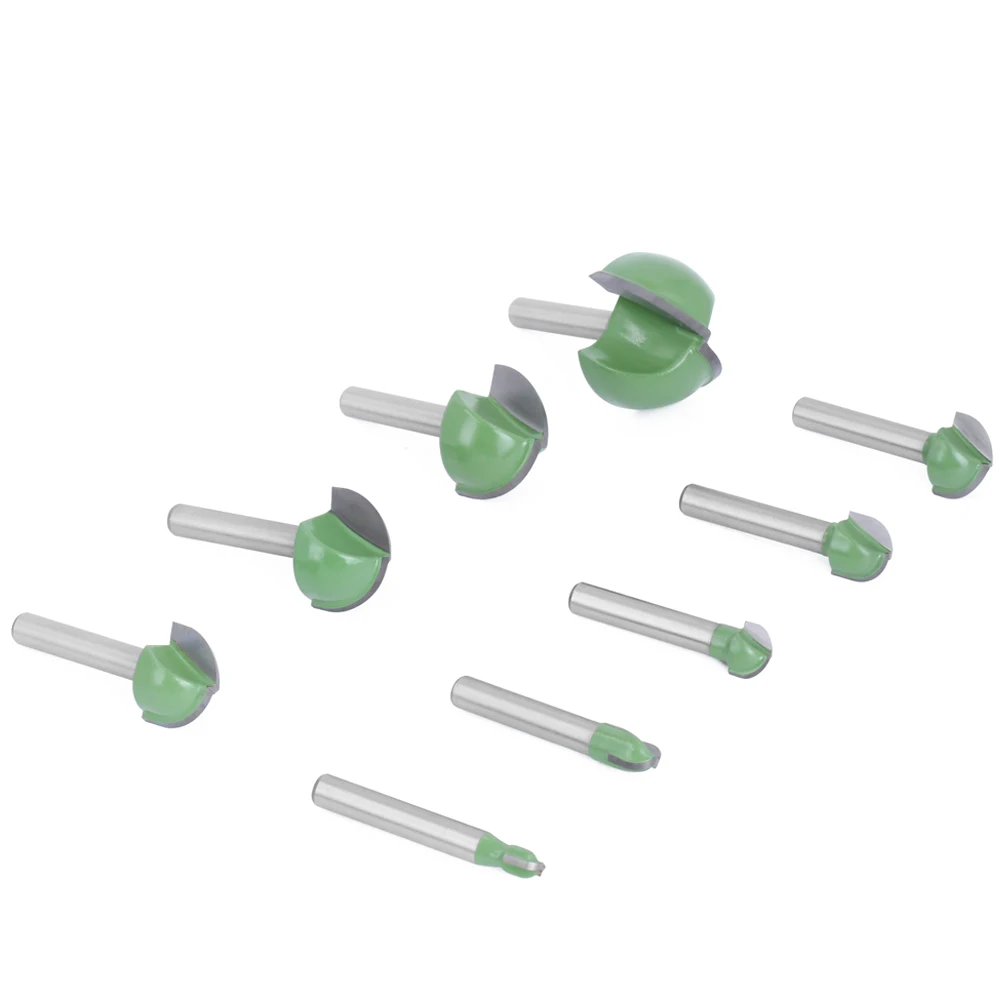 1pc 6mm Shank Ball Nose End Mill Round Nose Cove CNC Milling Bit Radius Core Box Solid Carbide Router Bit Tools