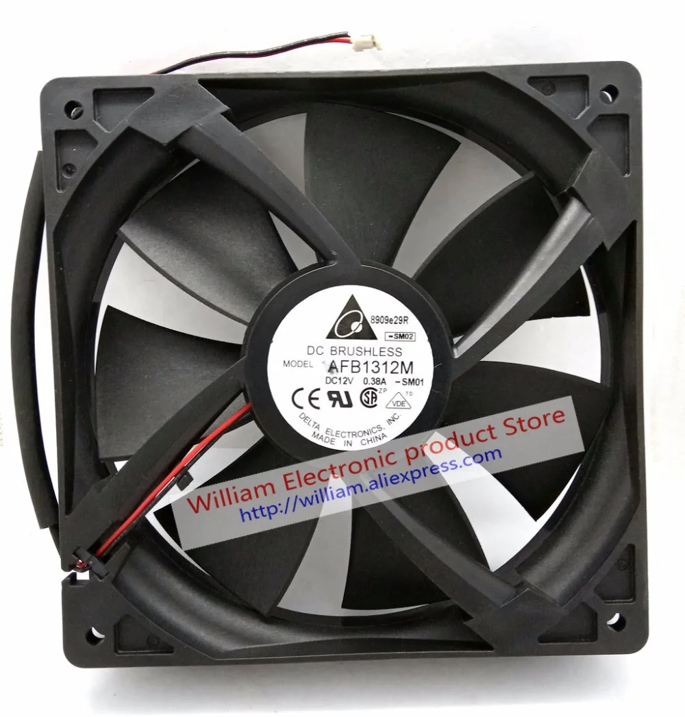 

New Original AFB1312M DC12V 0.38A 130*130*25MM 2Lines Computer Cooling Fan