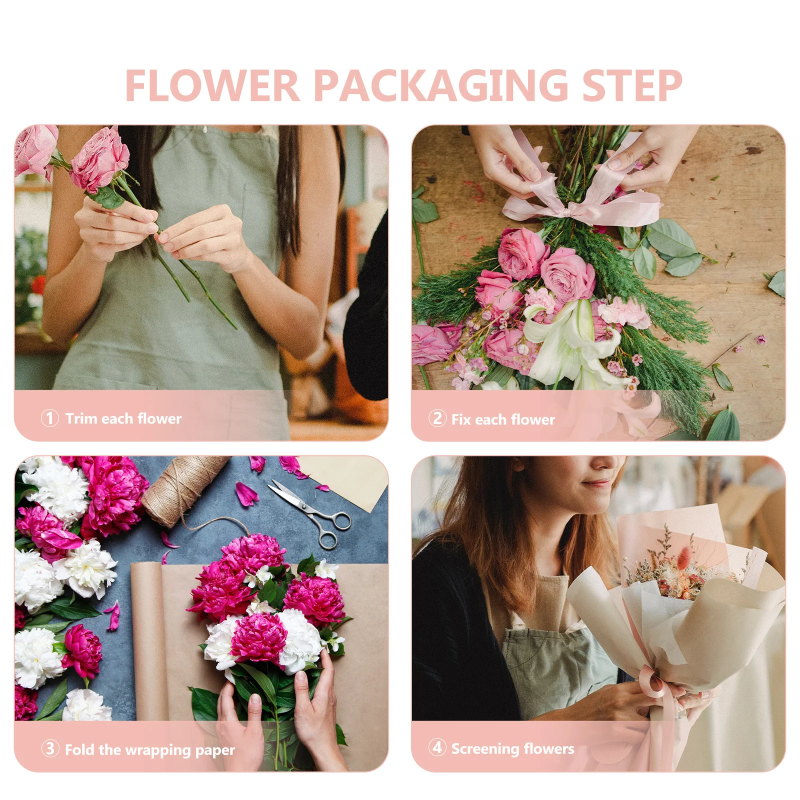 

6Pcs Eco Friendly Durable Glitter Wrapping Paper for Birthday Wedding Holiday Gifts Flower Wrapping Packing Paper