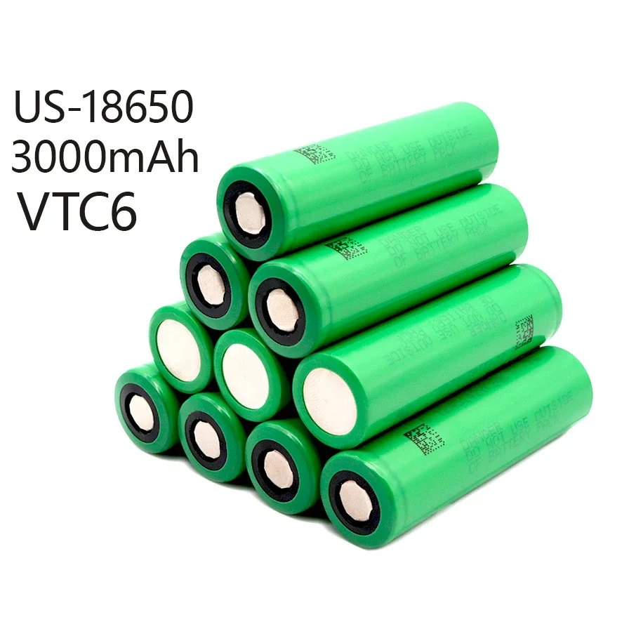 Batería recargable Original 100% 18650 v. 3,7 mAh. Vtc6.batería de litio US18650.3000mAh batería de linterna LED, 3000 nueva