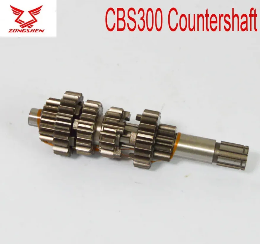 zongshen cbs250 cbs300 engine main countershaft primary second shaft counter 5 6 gear 300cc 250cc Motorcycle dirt pit bike