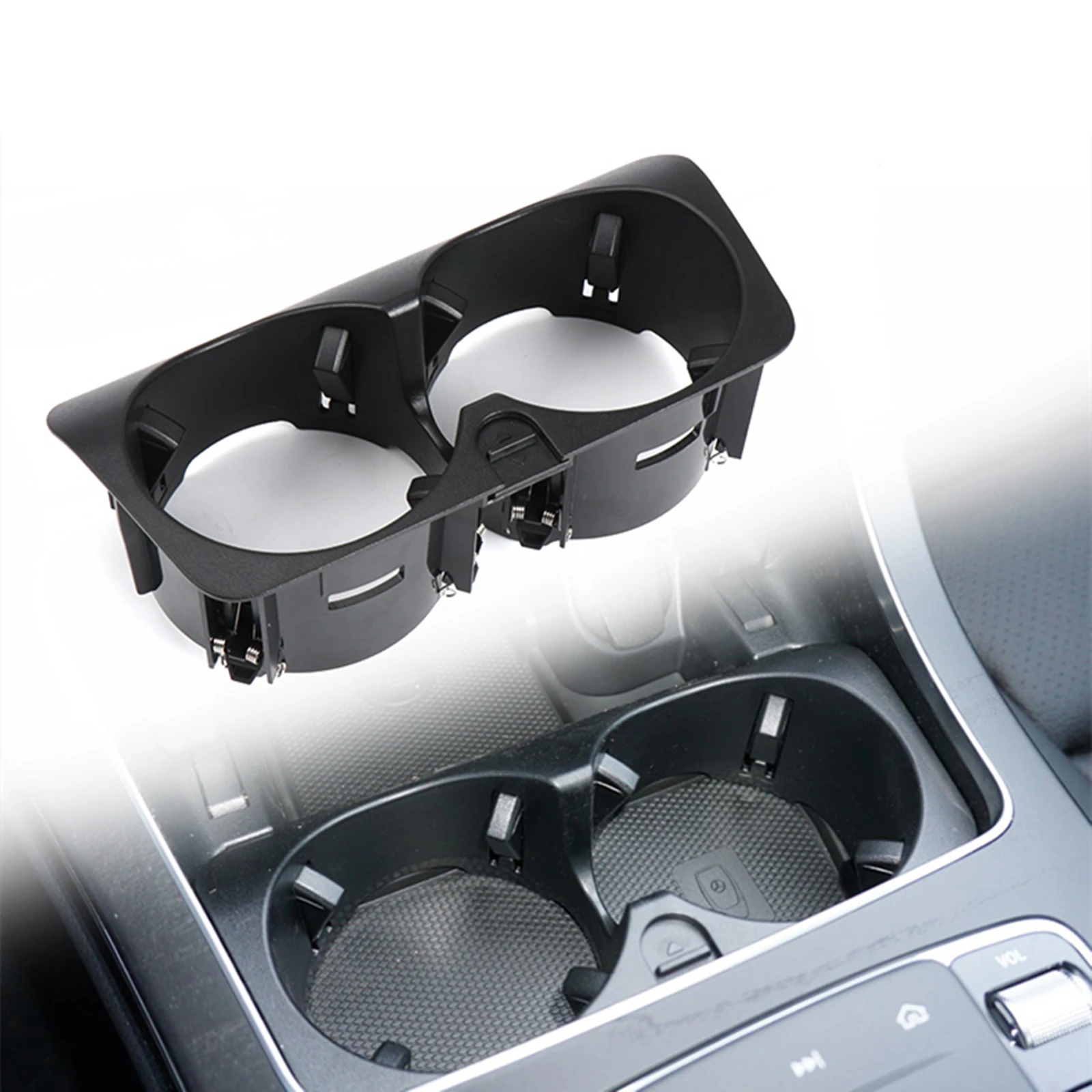 Car Center Panel Water Drink Cup Holder For Mercedes-Benz C GLC E V CLS Class W205 W253 W213 W238 Coupe Cabriolet W447 W257 W463