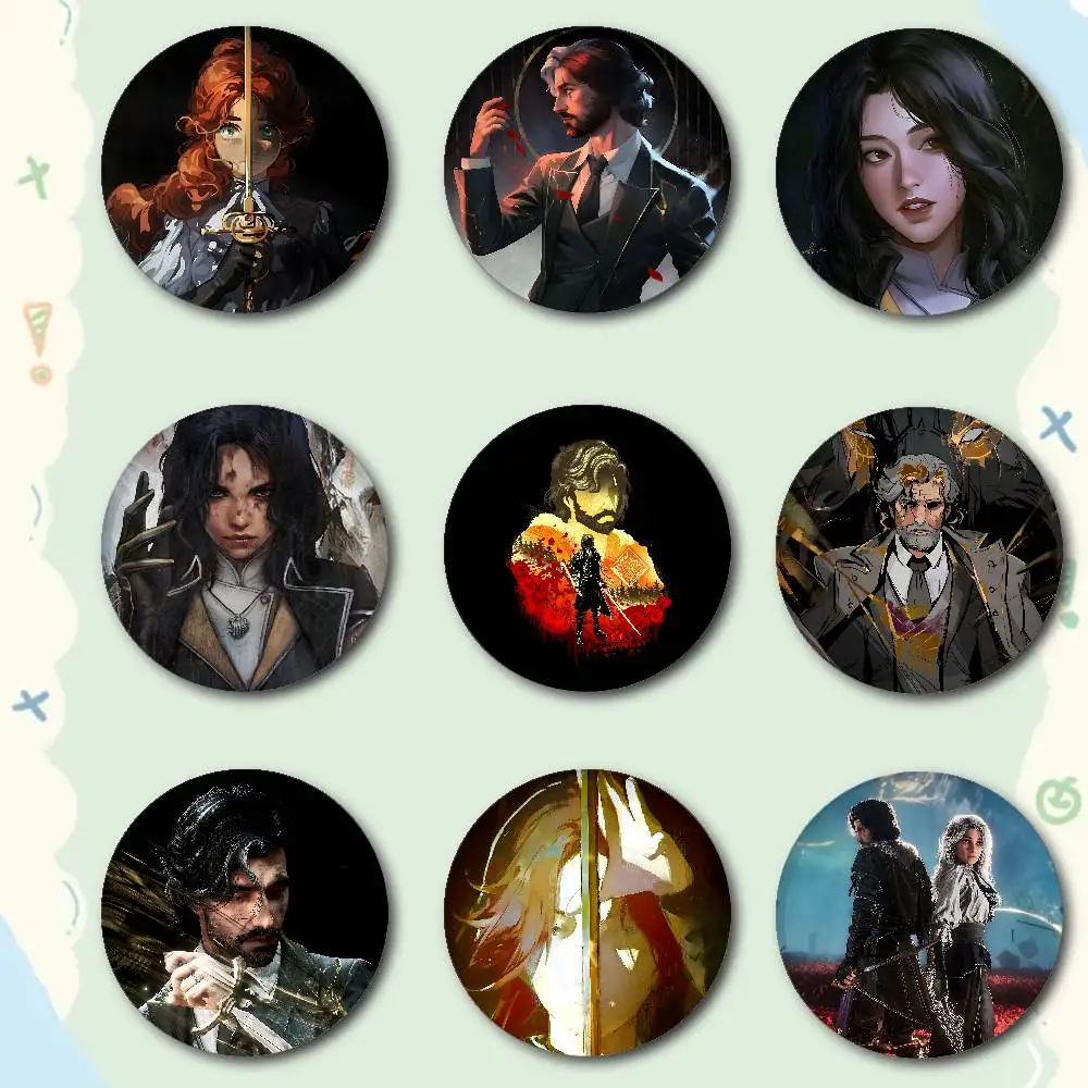 Clair Obscur Expedition 33 Badges Fashion New Hip Hop Versatile Round Metal Badge Cartoon Pin Gift Wholesale