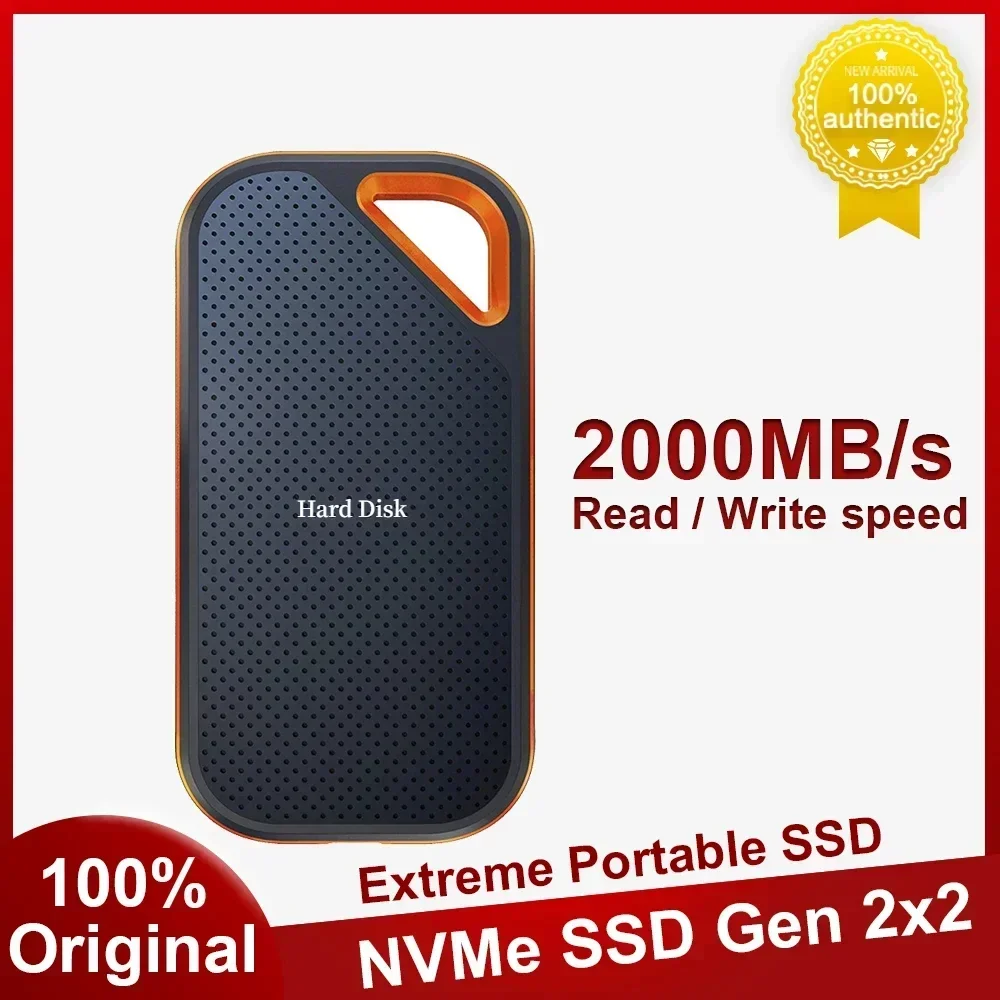 E81 SSD NVMe Portable SSD 4TB 2TB 1TB External Solid State Drive USB 3.2 Gen2x2 Hard Disk Compatible For PC Mac Disk 2024