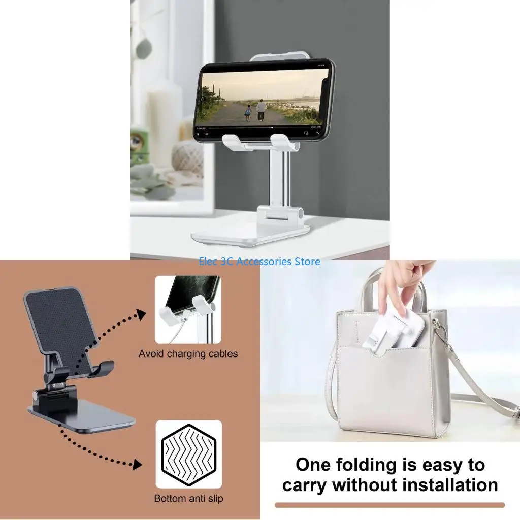 Y51A User Friendly Phone Support Height Adjust Hold Foldable Stand Gift