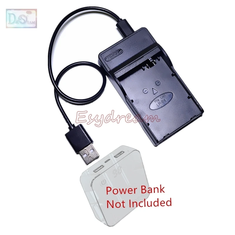 شاحن USB لبطارية كانون ، LC-E8 ، LPE8 ، LP-E8 ، EOS 550D ، 600D ، 650D ، 700D ، Kiss X4 ، X5 ، X6 ، المتمردين T3i ، T4i ، T5i