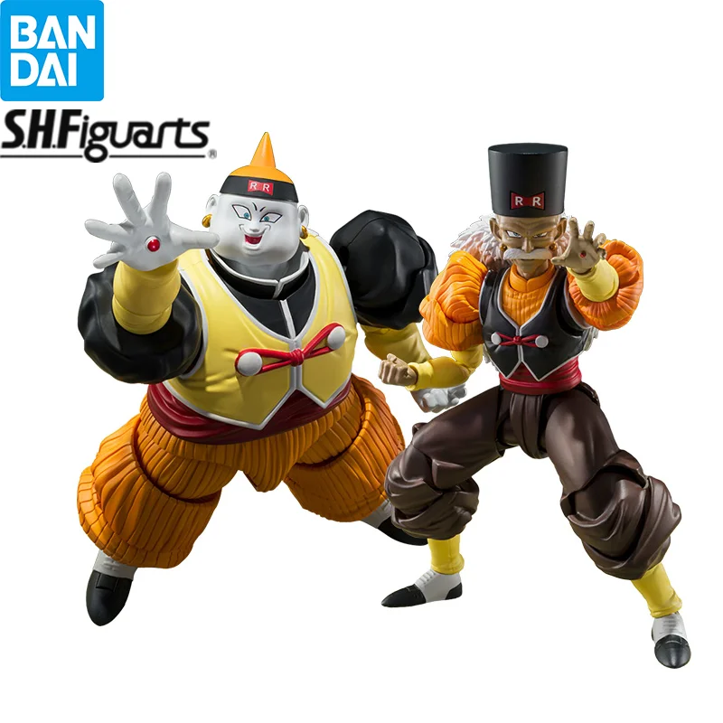 In Stock Bandai S.H.Figuarts Android 20 Dr.Gero Android 19 Dragonball Z Action Figure Anime Model Collectible Toys Gift