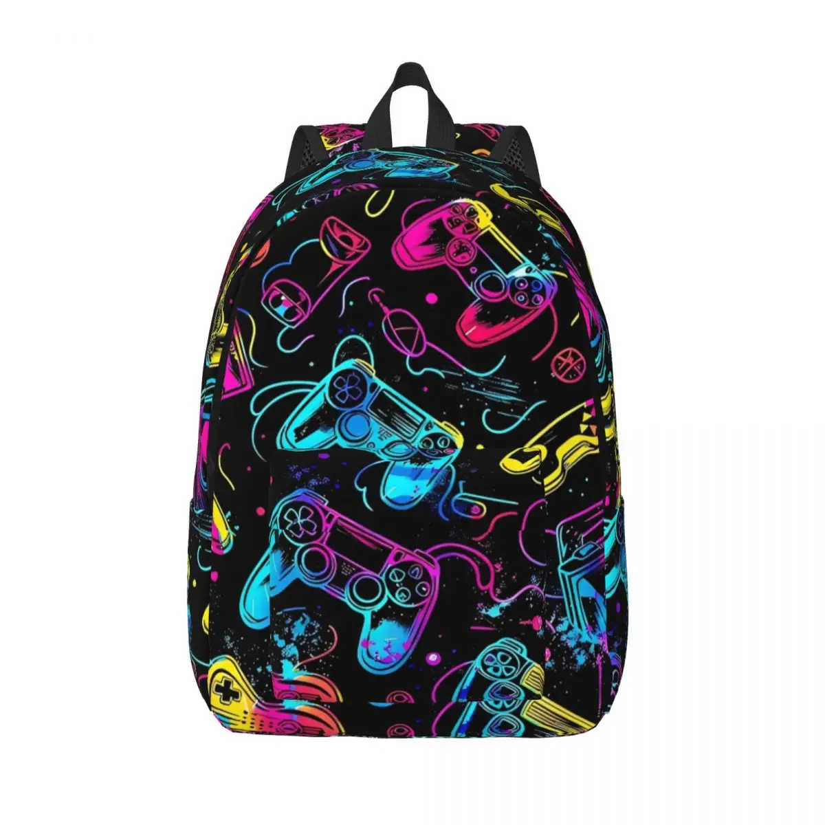 Video Game Gaming Controller Backpack for Men Women Casual Student Business Daypack Laptop Shoulder Bag Sports