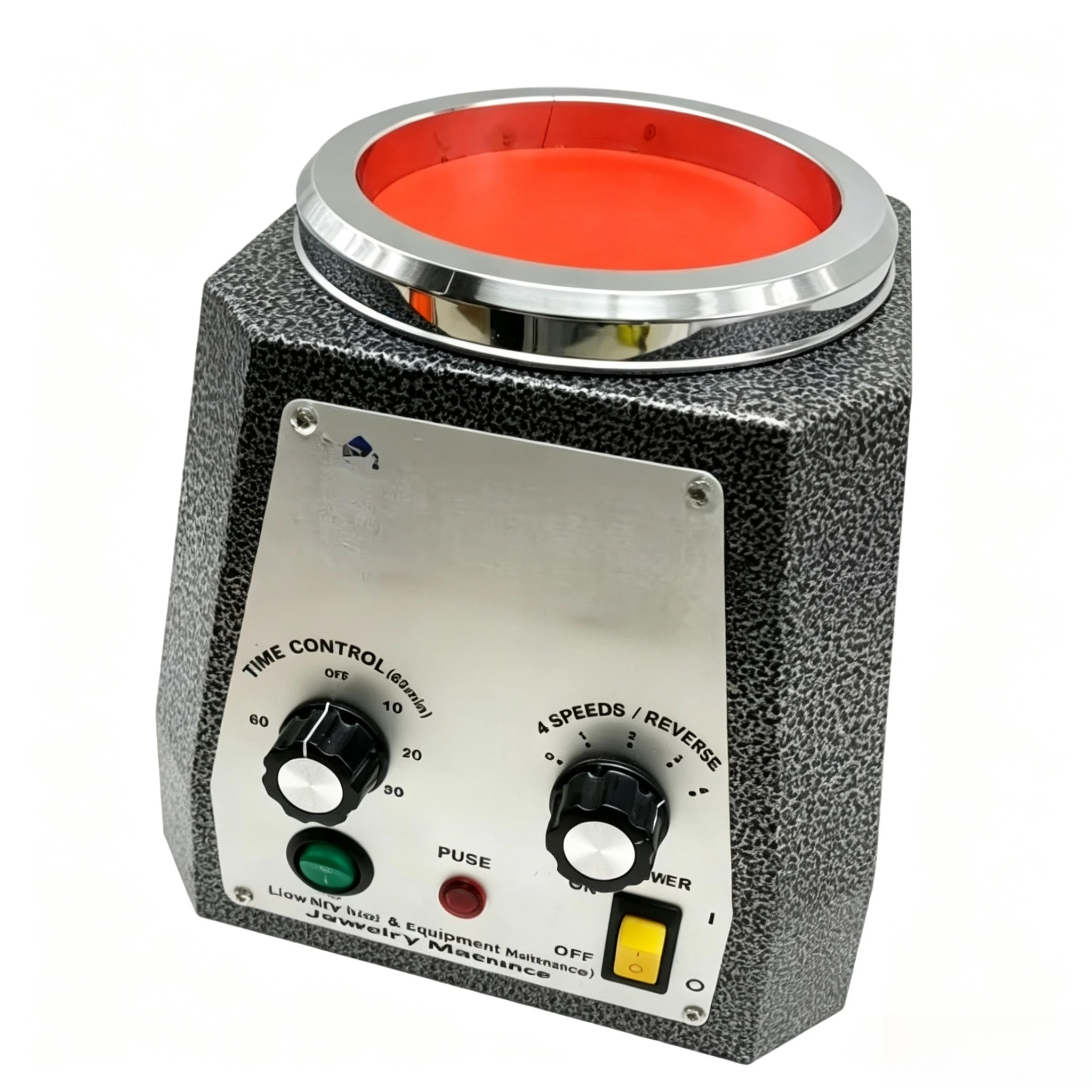 Magnetic Tumbler Pin Mini Polishing Machine Jewelry Polisher Bucket Jewellery Tools Rotary Cleaning Deburring FinishingKT 100