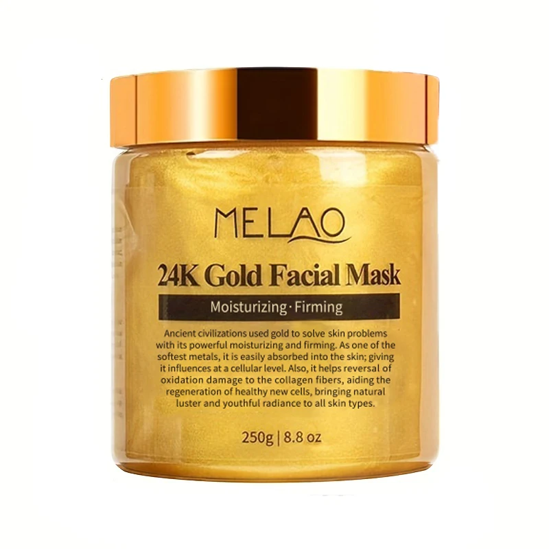 MELAO 24K Gold Face Mask Beauty Facemask Skin Remove France Golden Collagen Facial Moisturizing Masks