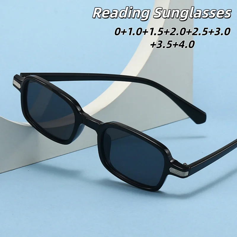 

Fashionable Small Square Reading Sunglasses High-definition Clarity Simplicity Trend Ultraviolet-proof Eyeglasses 0 To +4.0