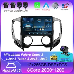 Android 15 Carplay For Mitsubishi Pajero Sport 3 L200 5 Triton 3 2015 2016 2017 2018 2019 Car Radio GPS Multimedia Video Player