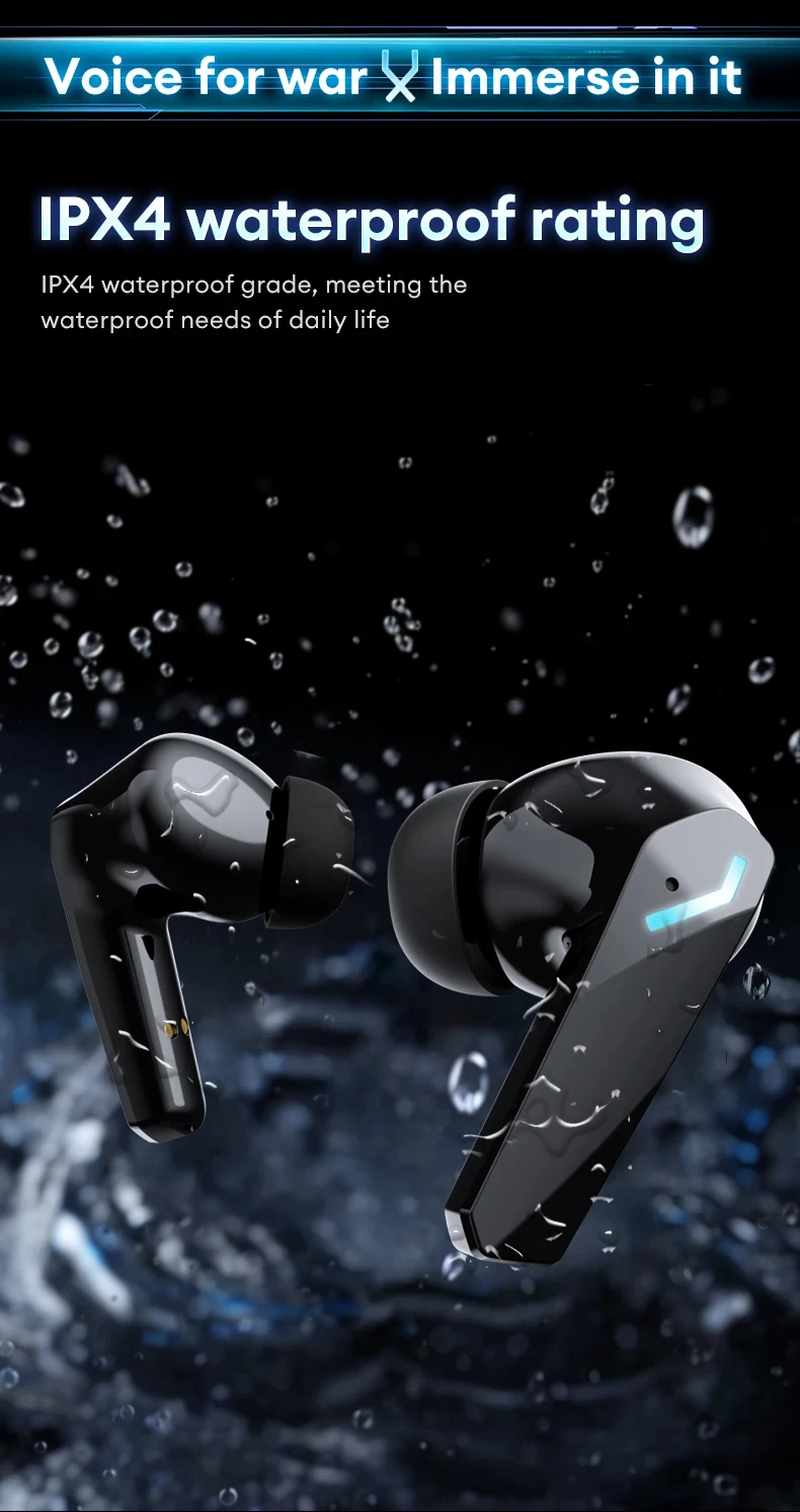 Choice Lenovo XT53 Upgrade Bluetooth 5.4 Earphone Low Latency Wireless Gaming Earbuds LED Display Waterproof Headphones with Mic