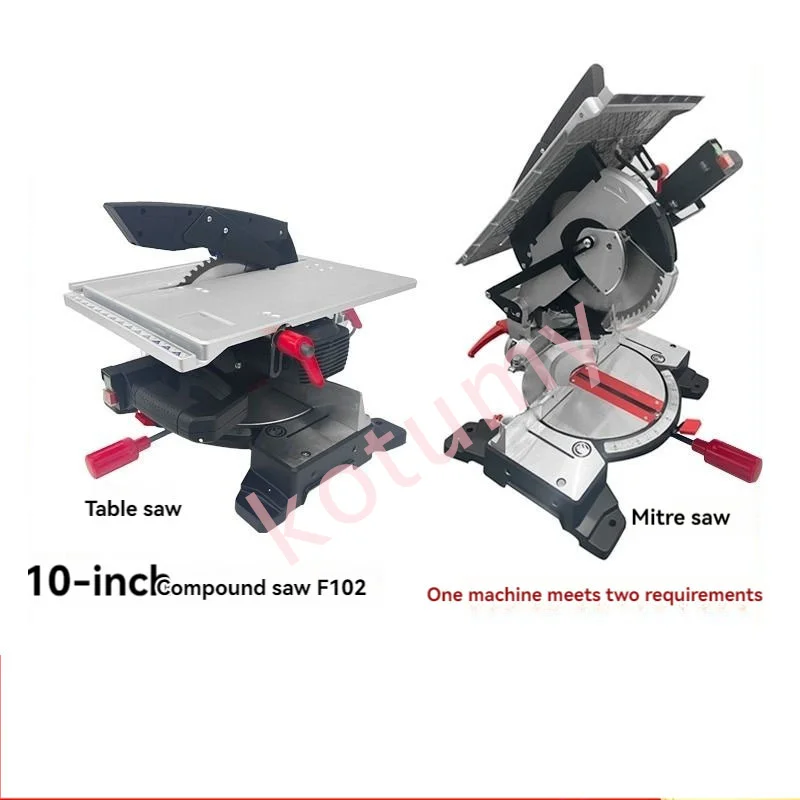 8 Inch Miter Table Saw Electric Circular Saw Woodworking Cutting Machine 220V Woodworking Machinery Carpentry Miter